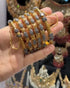 Royal Noir Sparkle Bangles 2 piece kare openbale